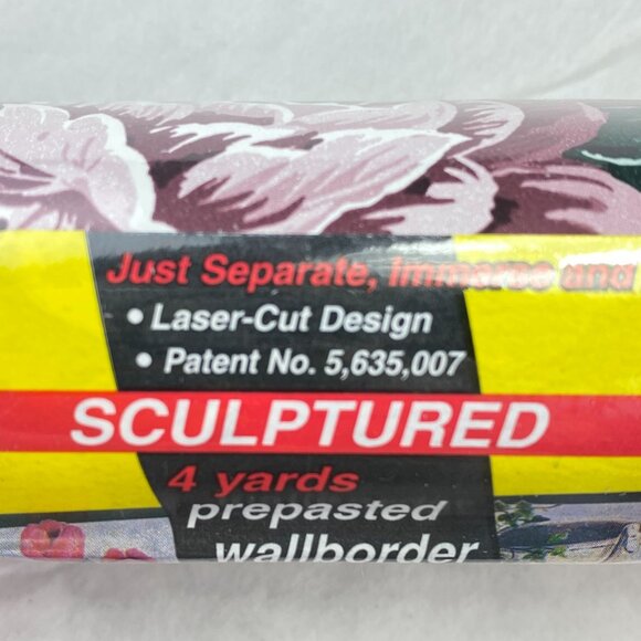 DW Kittrich Floral Prepasted Floral Wallborder Wallpaper Juliette 4 Rolls New - Picture 7 of 9